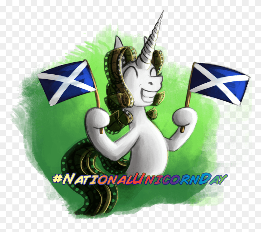 986x872 Видимо Сегодня Это Национальный День Единорога В Шотландии Иллюстрация, Зеленый, Эльф Png Скачать