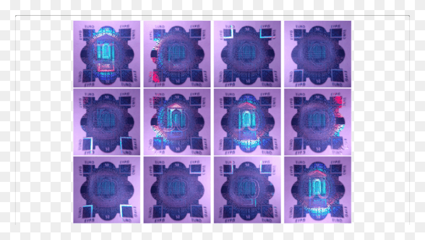850x453 Appearances Of A Euro 50 Hologram Illuminated From Craft, Overwatch, Purple, Pac Man HD PNG Download