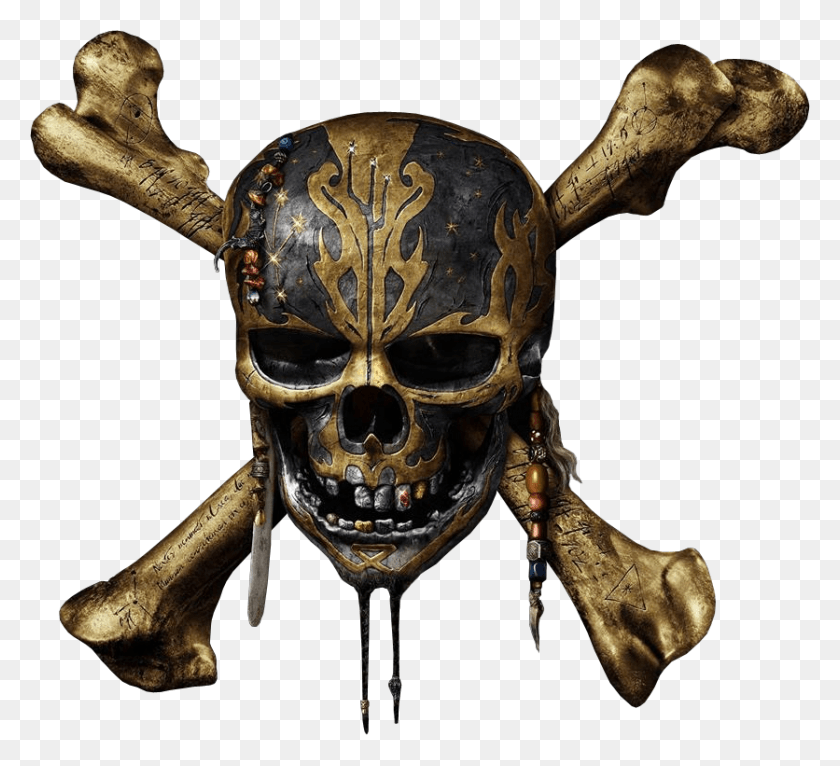 836x757 Appearances Pirates Of Caribbean Skull, Skin, Bronze, Face HD PNG Download