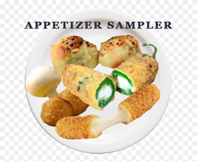 635x625 Appetizersampler 800x800 Bread, Sweets, Food, Nuggets HD PNG Download