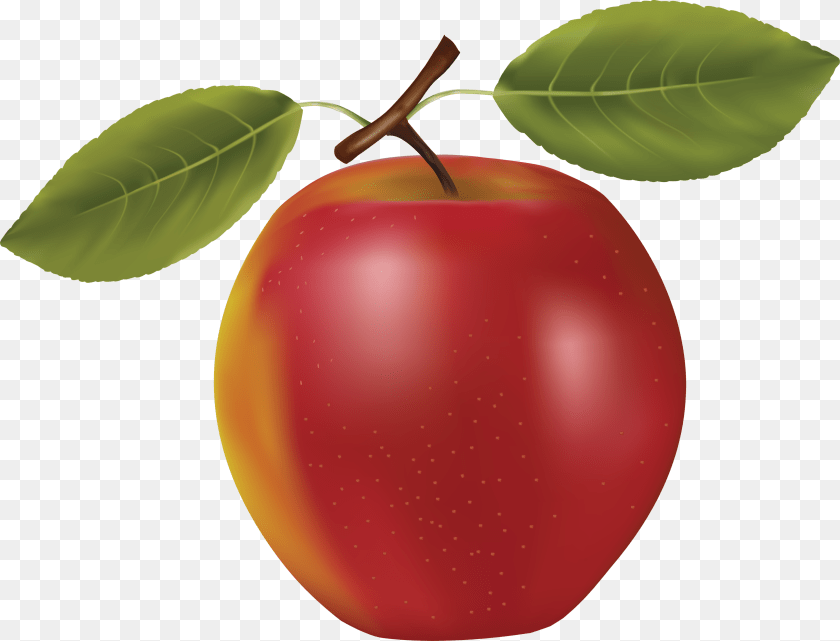 3477x2655 Apple, Food, Fruit, Plant, Produce Sticker PNG