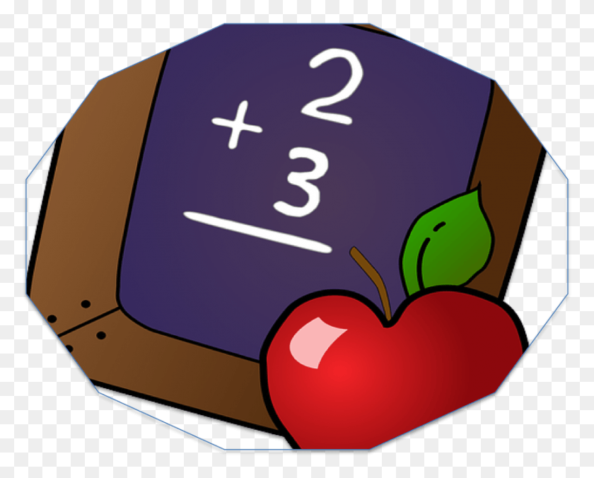 861x680 Apple And Chalkboard School Clip Art, Text, Number, Symbol HD PNG Download