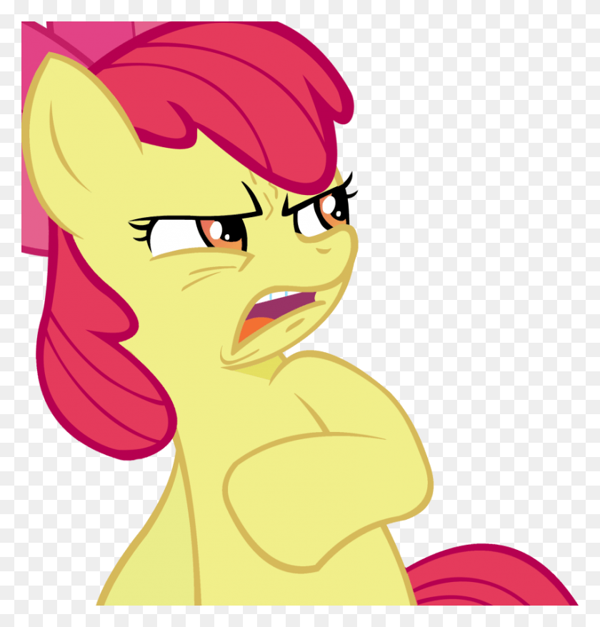 850x892 Apple Bloom Disgusted Ew Gay Frown Glare Meme Disgusted Face No Background, Person, Human HD PNG Download