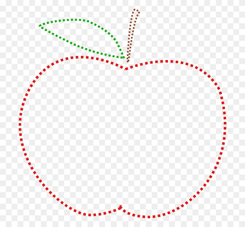 712x720 Apple Border Cliparts Hnh V Tri To, Heart HD PNG Download