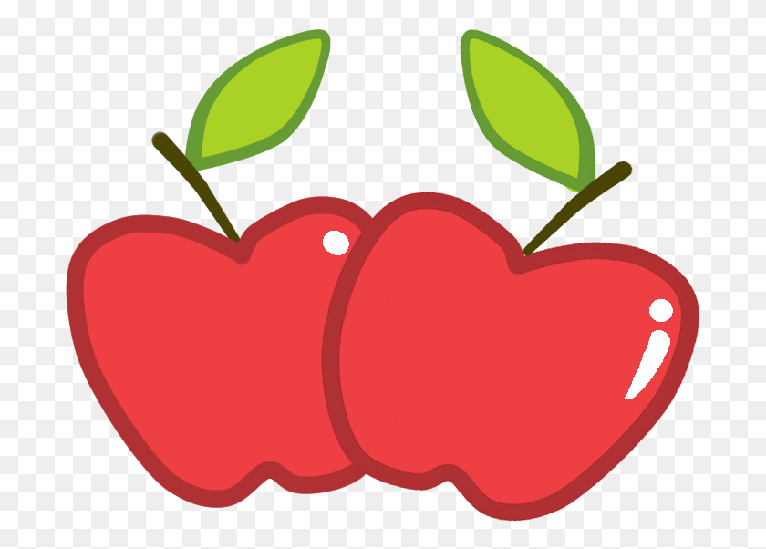 697x542 Apple Buck39s Cutie Mark By Wolfangelmoon, Plant, Food, Fruit HD PNG Download