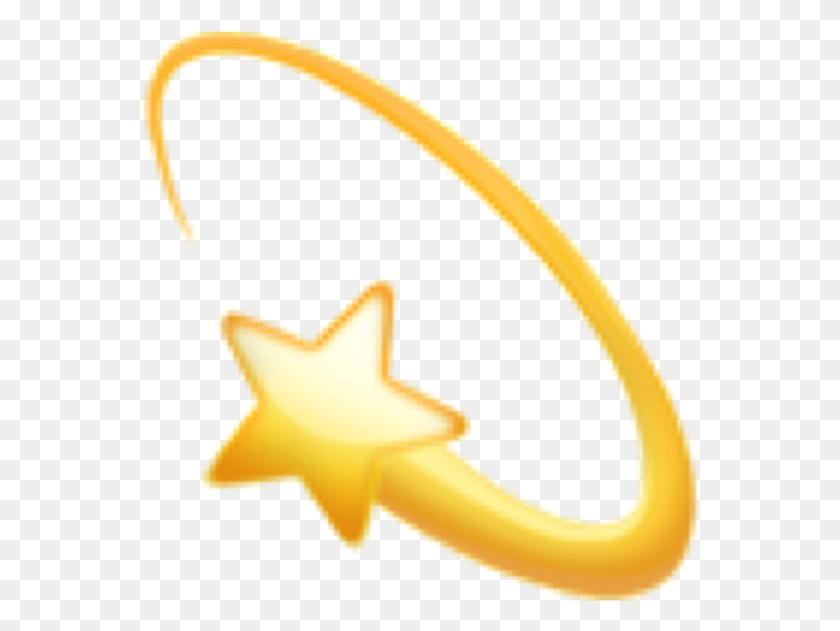 559x571 Apple Emoji Emojis Ios Star Stern Night Sternschnuppe Estrela Cadente Emoji, Symbol, Star Symbol, Fungus HD PNG Download