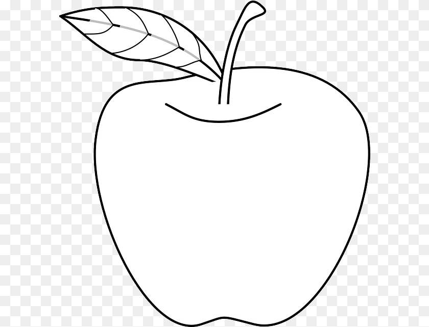 610x641 Apple Food Fruit Vector Graphic On Pixabay Apple Image White, Plant, Produce Clipart PNG