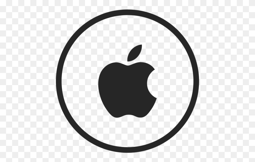 473x473 Descargar Png Apple Icono De Apple En Blanco Y Negro Y Vector Para Bucle Infinito, Símbolo, Electrónica, Texto Hd Png