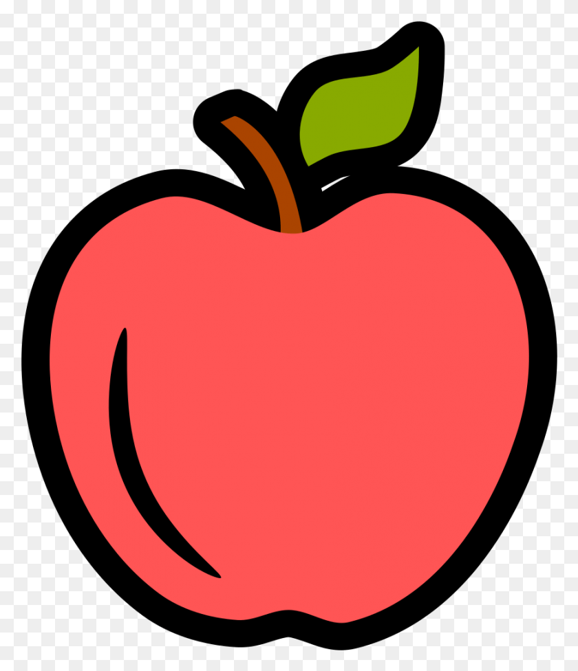 869x1021 Apple Icon Apple Icon Cartoon, Plant, Fruit, Food Descargar Hd Png