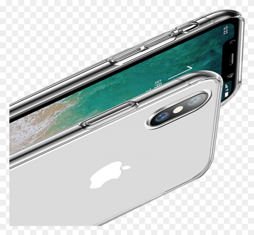 801x737 Apple Iphonexs Protective Shell Set Of Glass Transparent Iphone, Electronics, Dishwasher, Appliance HD PNG Download