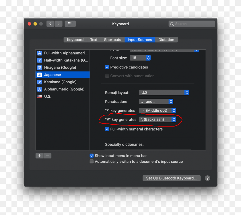1547x1367 Apple Japanese Ime Settings Mac Os Mojave Vscode, Text, Tablet Computer, Computer HD PNG Download