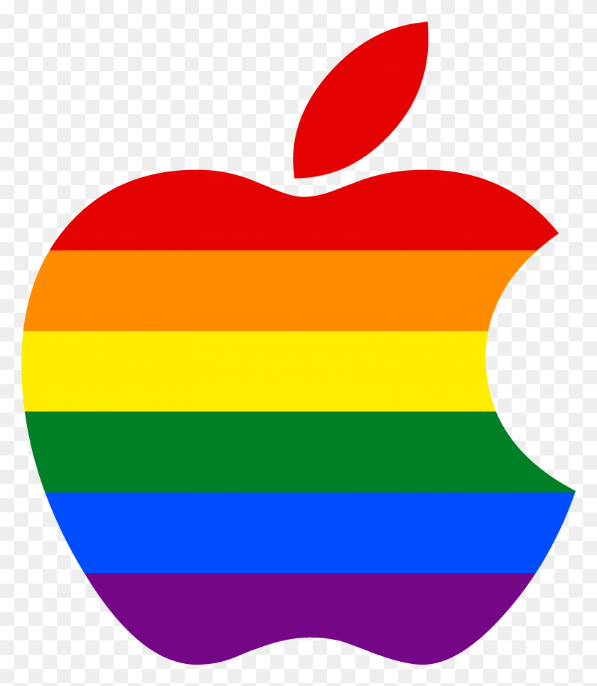 3325x3856 Descargar Png Logotipo De Apple Lgbt S Photo Sharing Gay Pride Logotipo De Apple, Logotipo, Símbolo, Marca Registrada Hd Png