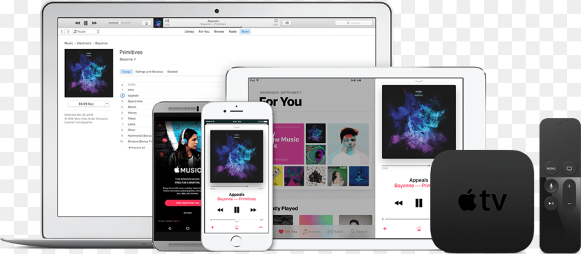 1091x478 Apple Music All Devices, Electronics, Mobile Phone, Phone, Person PNG