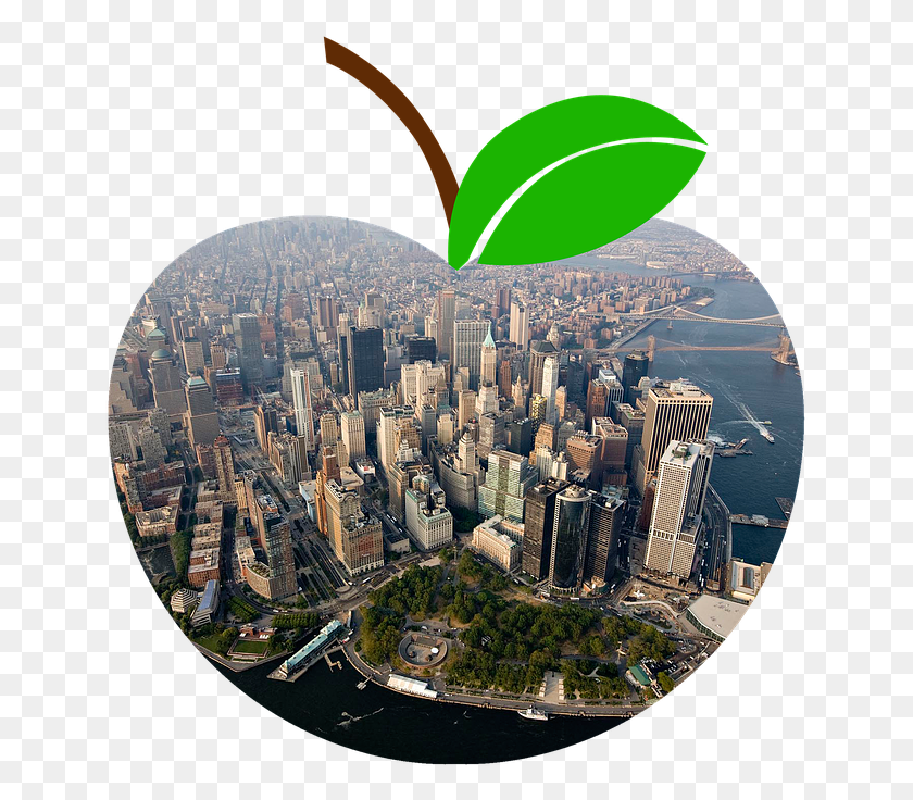 647x676 Apple New York Ny Manhattan Helicopter Over Nyc, Landscape, Outdoors, Nature HD PNG Download