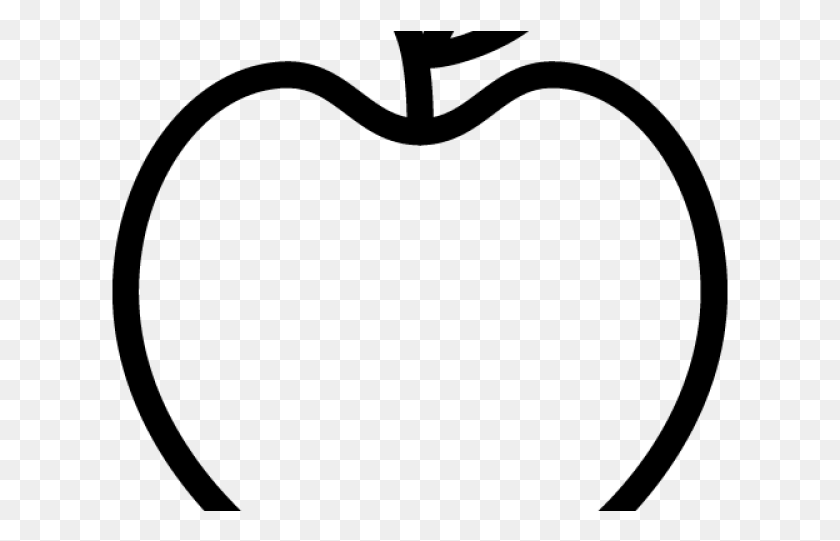 617x481 Apple Outline, Gray, World Of Warcraft HD PNG Download