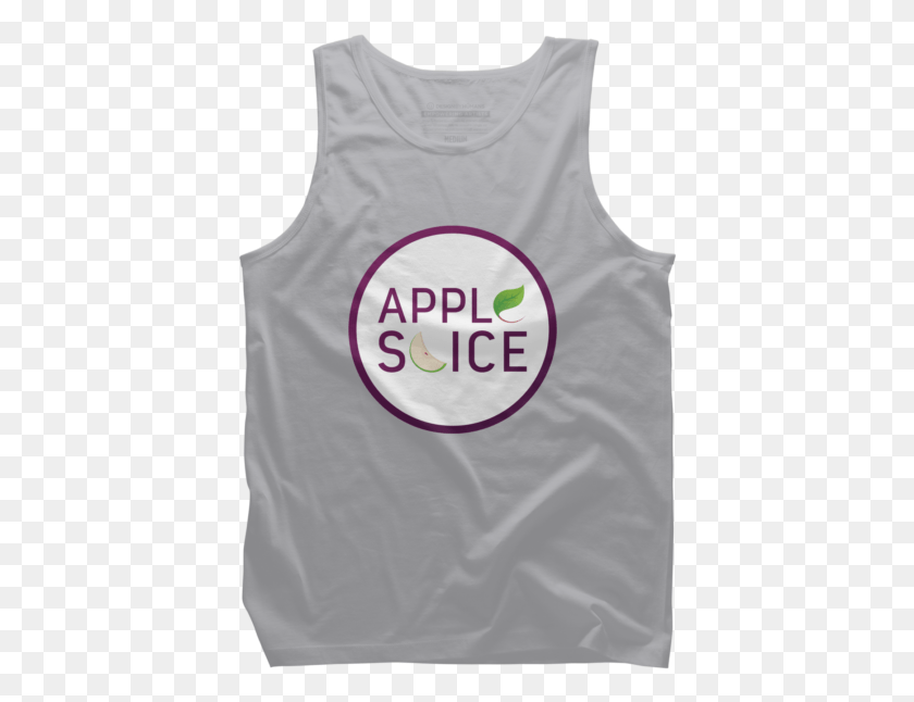 404x586 Apple Slice Circle Logo Apparel Active Tank, Clothing, Undershirt, Tank Top Descargar Hd Png