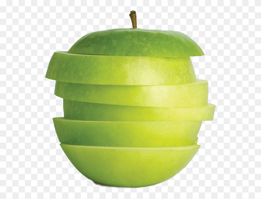 555x581 Apple Snack Stack Зеленое Яблоко, Растение, Фрукты Png Скачать