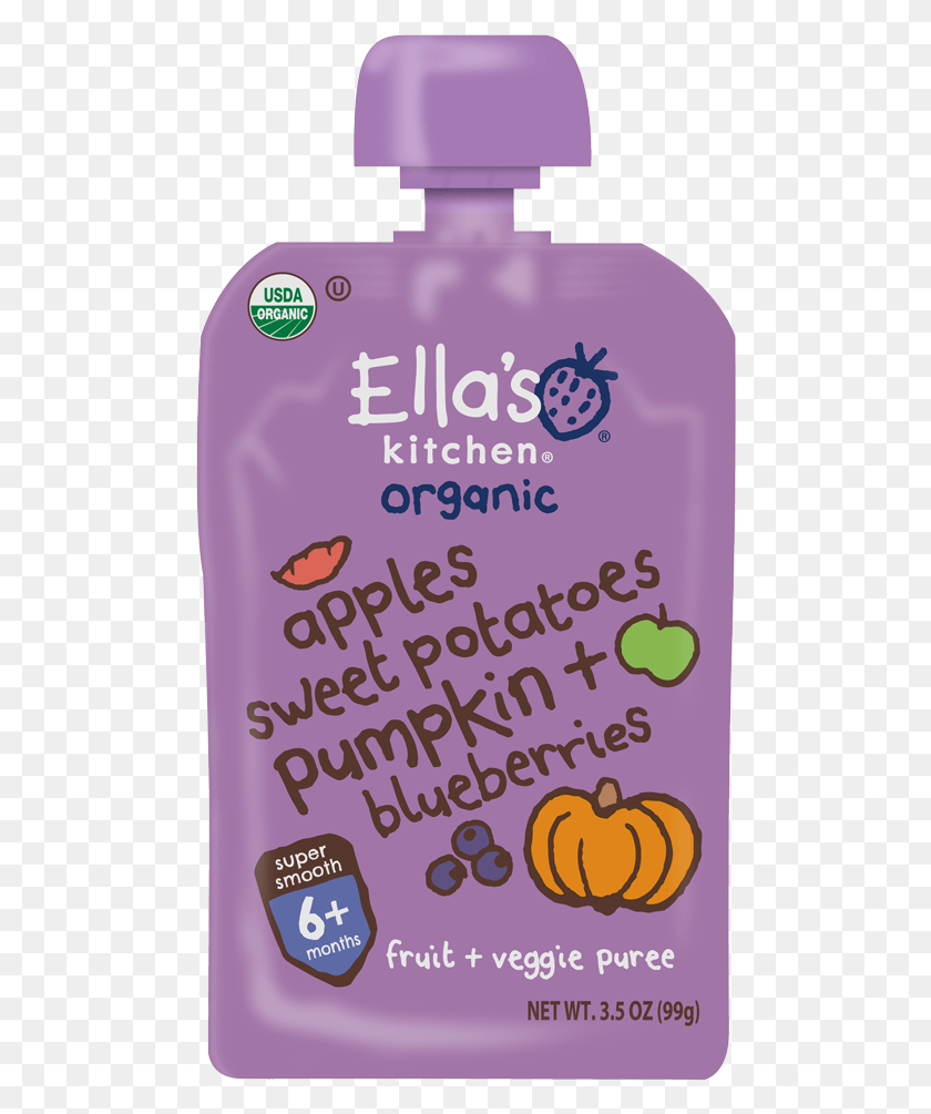 488x945 Apple Sweet Potato Pumpkin Blueberries Ella39s Kitchen, Text, Bottle, Word HD PNG Download