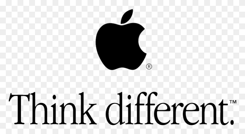 800x409 Apple Think Different Vector Apple Think Different Transparent, Gray, World Of Warcraft HD PNG Download