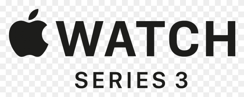 848x301 Apple Watch Logo Apple Watch 3 Logo, Text, Word, Alphabet HD PNG Download