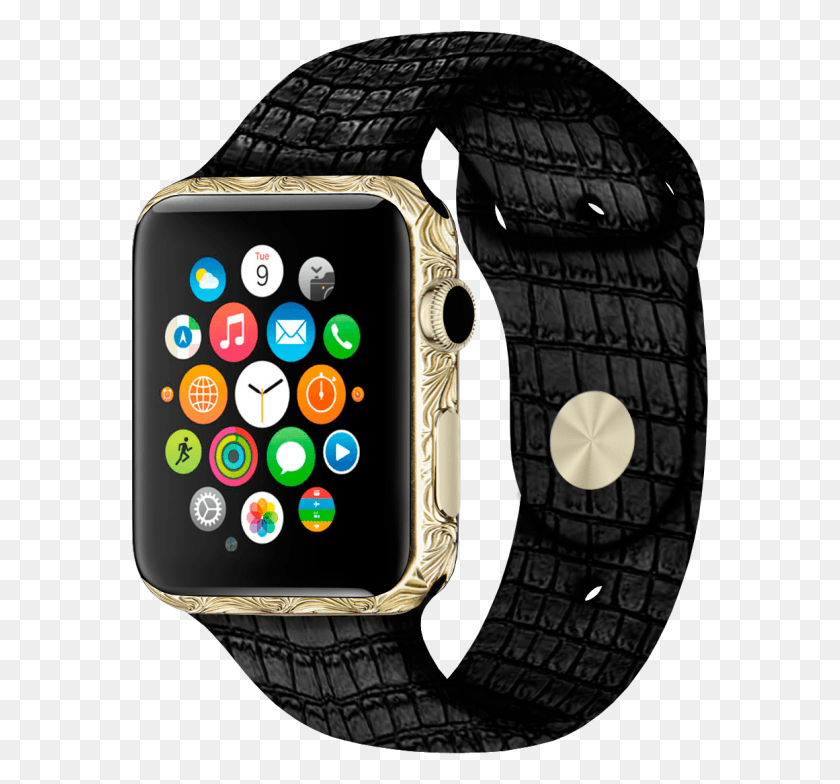 578x724 Apple Watch Platinum Handicraft, Wristwatch, Purse, Handbag HD PNG Download