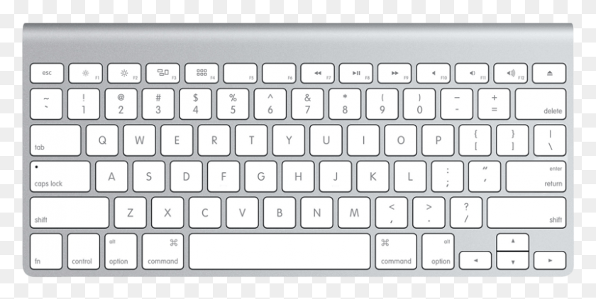 801x372 Apple Wireless Keyboard, Компьютерная Клавиатура, Компьютерное Оборудование, Оборудование Hd Png Скачать