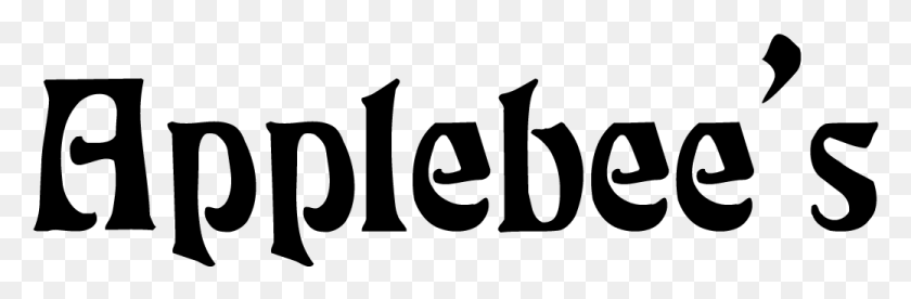 1039x288 Applebees Font Известные Шрифты Логотип Macular Society, Серый, World Of Warcraft Hd Png Скачать