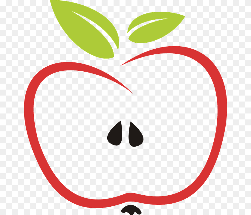 680x720 Appleimage Apfel Clipart Kostenlos, Apple, Food, Fruit, Plant Sticker PNG