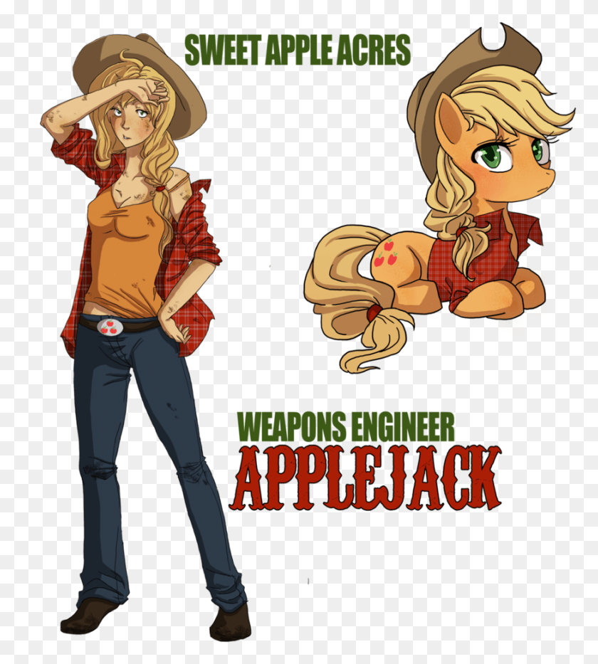 872x976 Applejack Applejack39S Hat Artist Sweet Apple Acres, Person, Human, Comics Descargar Hd Png
