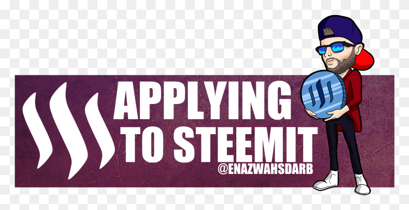 1644x786 Applying To Steemit, Label, Text, Person HD PNG Download