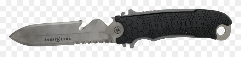 1403x253 Aqua Lung Squeeze Lock Dive Knives Are Preferred By Aqualung Big Squeeze Titanium, Gun, Weapon, Weaponry HD PNG Download