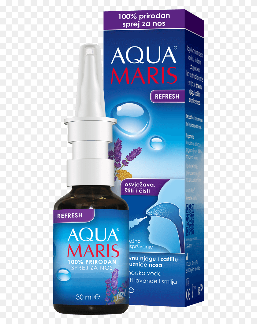 494x1000 Descargar Png Aqua Maris Refresh Nasal Spray Aqua Maris Ektoin, Botella, Etiqueta, Texto Hd Png