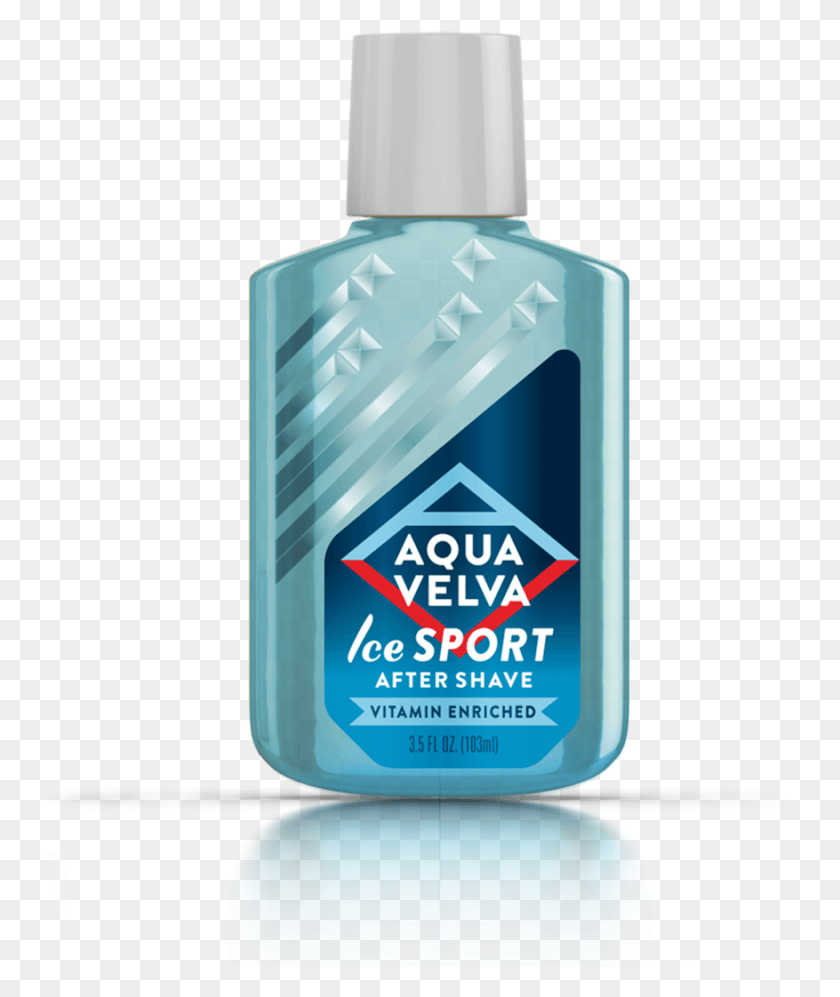 877x1054 Aqua Velva Ice Sport Glass Bottle, Cosmetics, Aftershave HD PNG Download