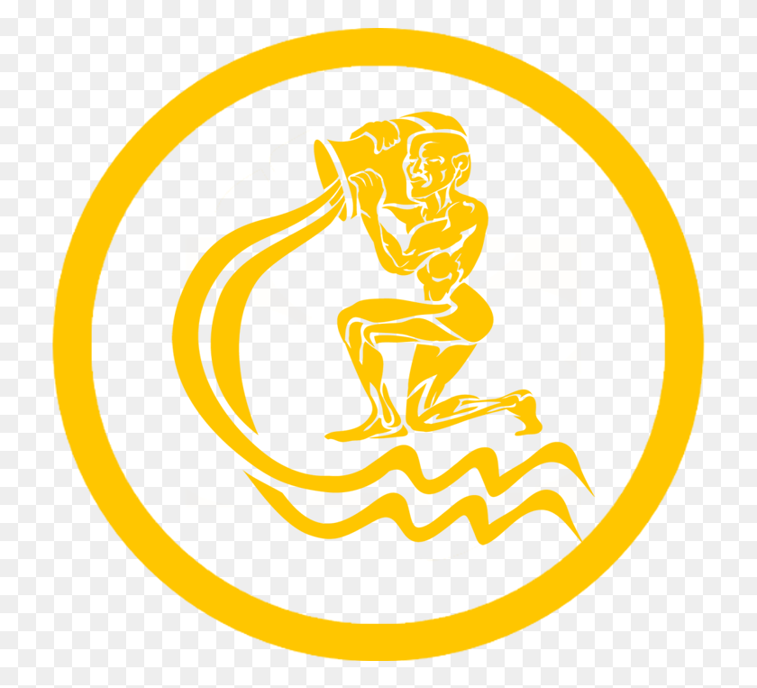 725x703 Descargar Png Acuario Zodíaco Símbolo De Dibujo, Emblema, Logotipo, Marca Registrada Hd Png