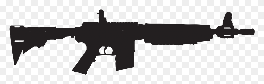 1883x508 Ar 15 Cliparts Bb And Pellet Rifle, Gun, Weapon HD PNG Download