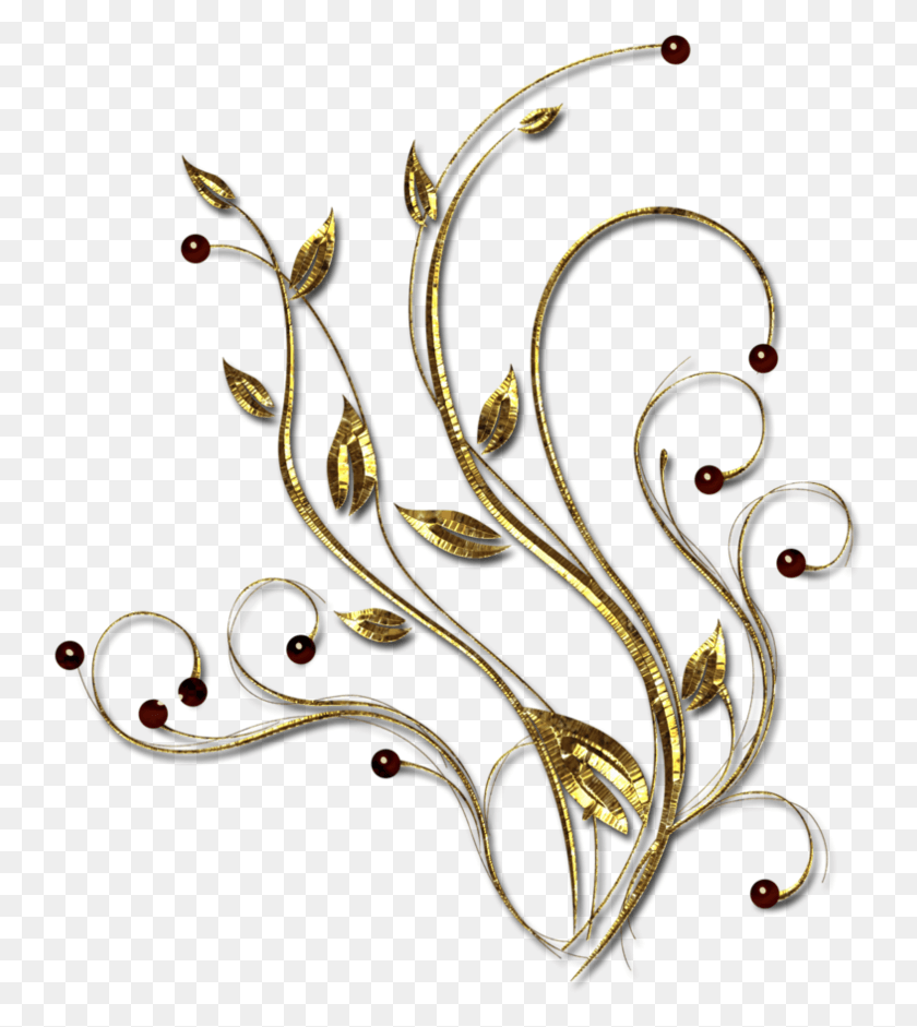 743x881 Arabescos Em Dourado Arabesco Para Convite, Graphics, Diseño Floral Hd Png