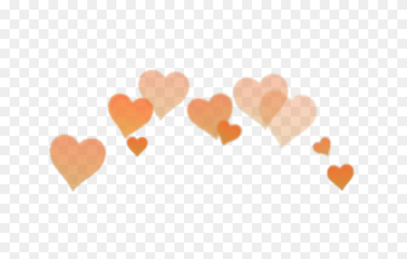 1000x636 Arancione Orange Heart Overlay Edit Tumblr, Symbol PNG