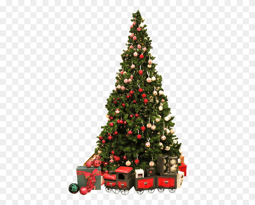 396x617 Descargar Png Arbol De Navidad Treno De Epoca Christmas Gifts, Christmas Tree, Tree, Ornamento Hd Png
