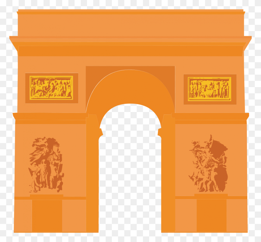 1111x1024 Arc De Tromphe Icon Arc Du Triomphe Icon, Architecture, Building, Monastery HD PNG Download