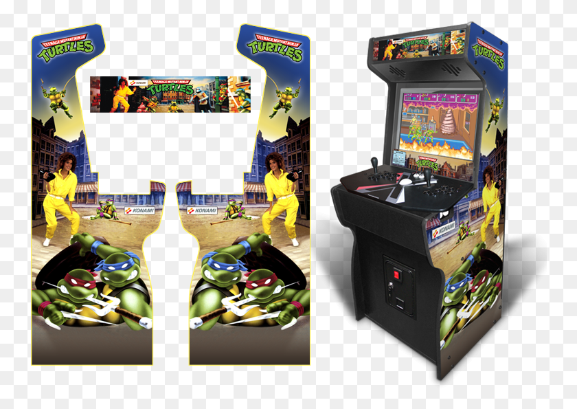 752x535 Arcade Cabinet Street Fighter Arcade Side, Person, Human, Arcade Game Machine HD PNG Download