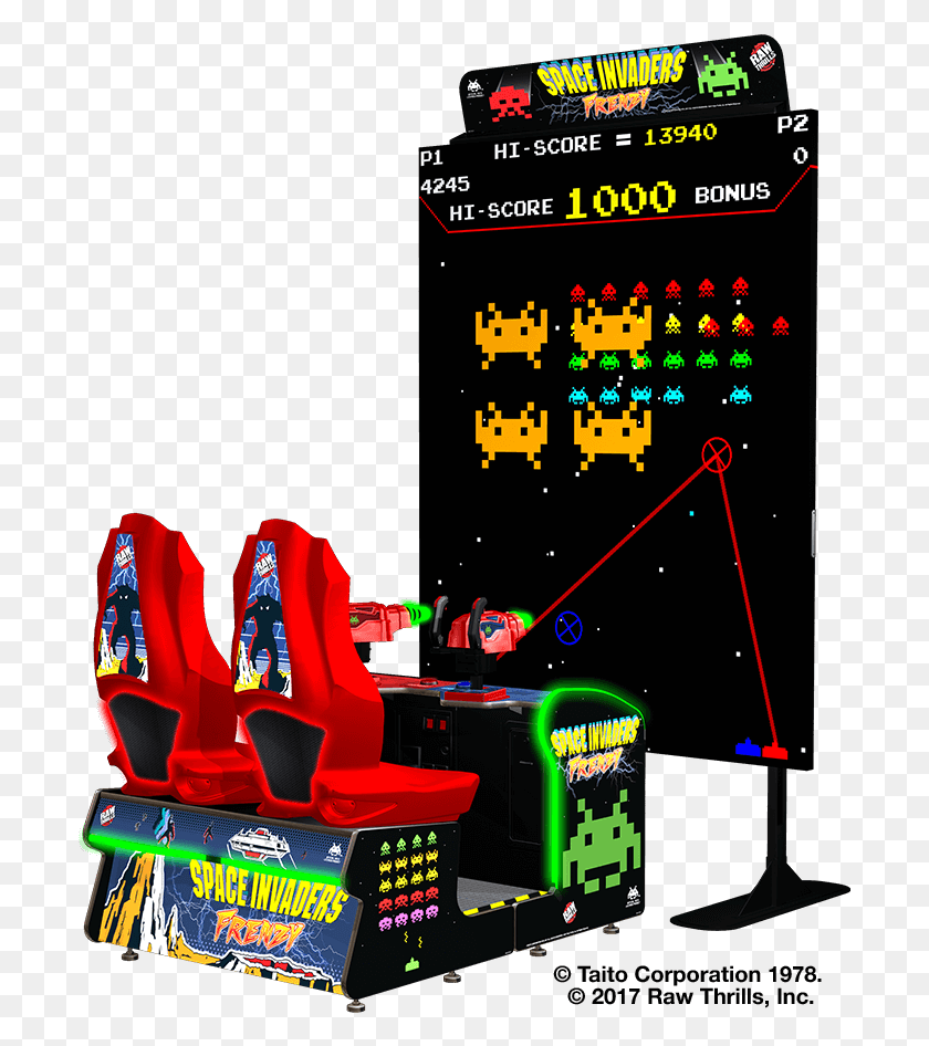 699x886 Arcade Games Space Invaders Frenzy Arcade Game, Arcade Game Machine, Fire Truck, Truck HD PNG Download