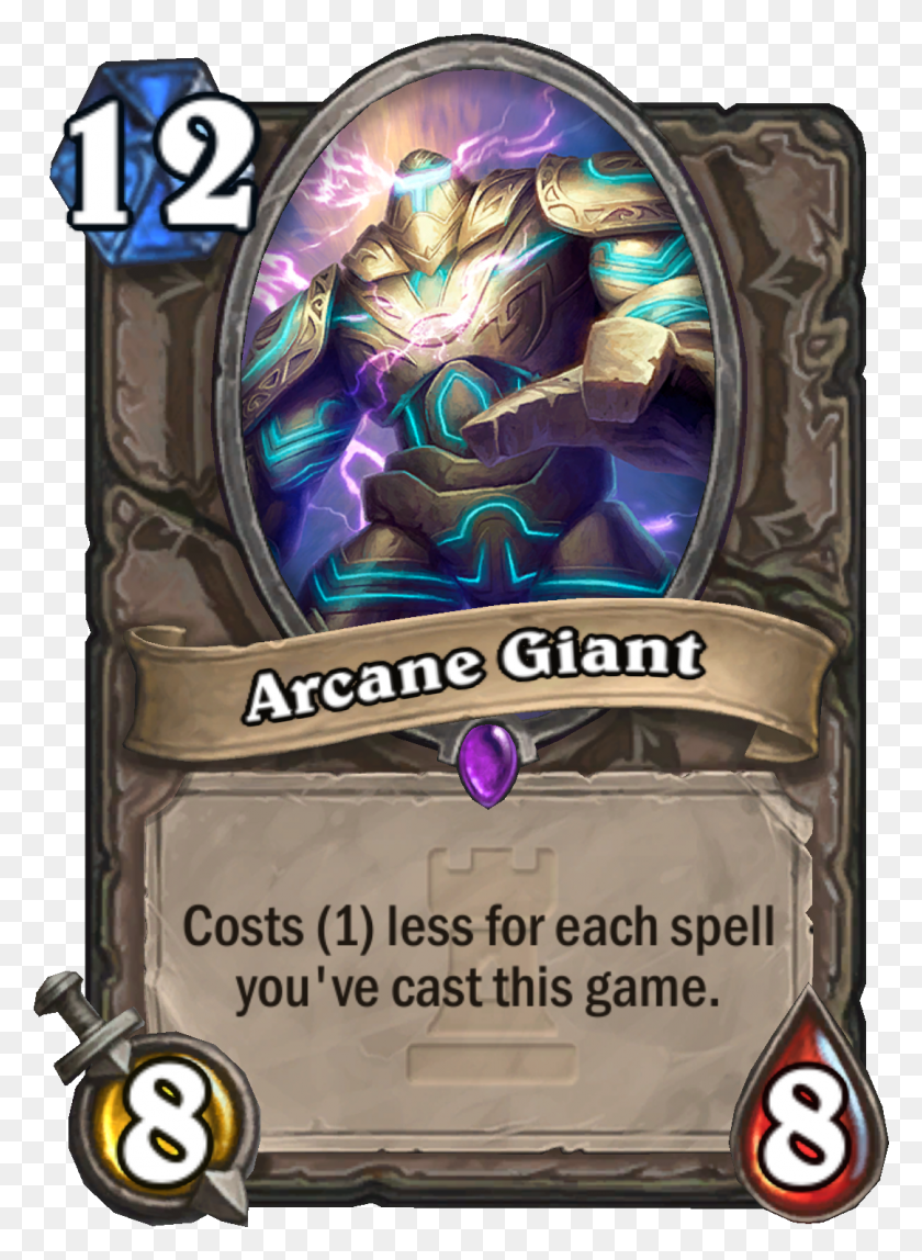 1083x1511 Arcane Giant New Hearthstone Cards Boomsday, Arcade Game Machine, Graphics HD PNG Download