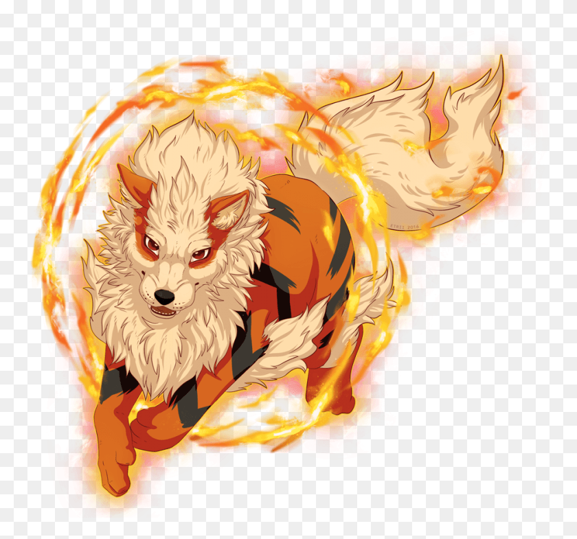 935x870 Arcanine Used Flame Charge And Fire Blast Flame Pokemon, Mammal, Animal HD PNG Download