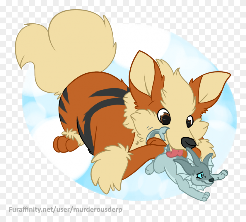 1084x973 Arcanine Uses Lick On Waterlily Cartoon, Mammal, Animal, Canine HD PNG Download