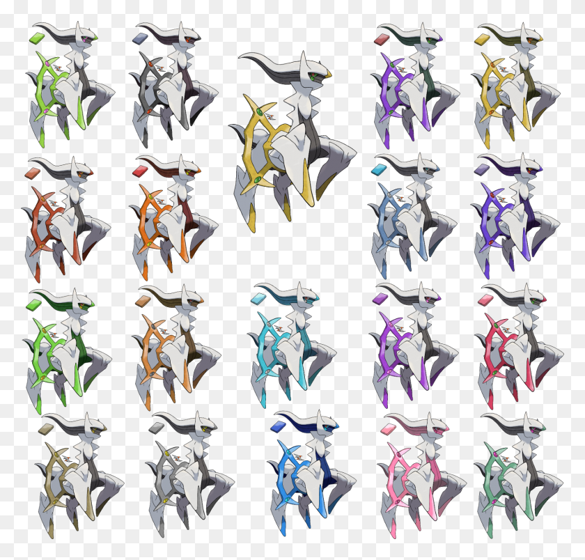 1600x1528 Descargar Png Arceus Tiene Muchas Formas Diferentes Pokemon Arceus Todos Los Tipos, Alfombra, Arma, Armamento Hd Png