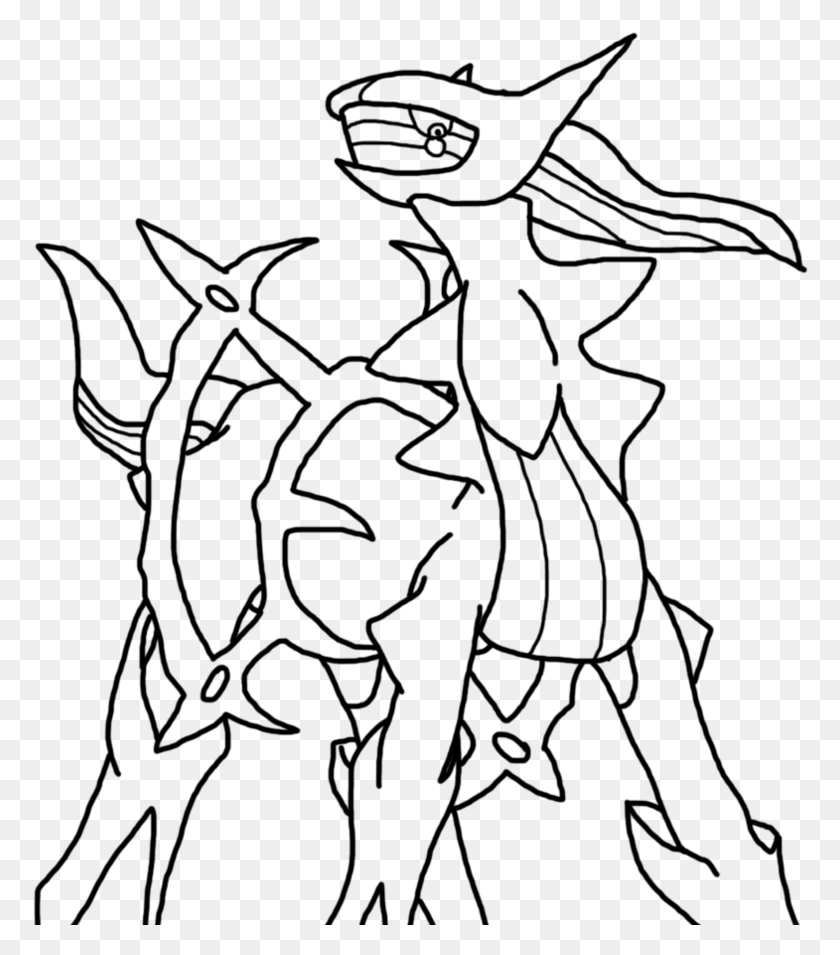 776x895 Arceus Legendary Pokemon Coloring Pages Drawings Of Pokemon Arceus, Gray, World Of Warcraft HD PNG Download
