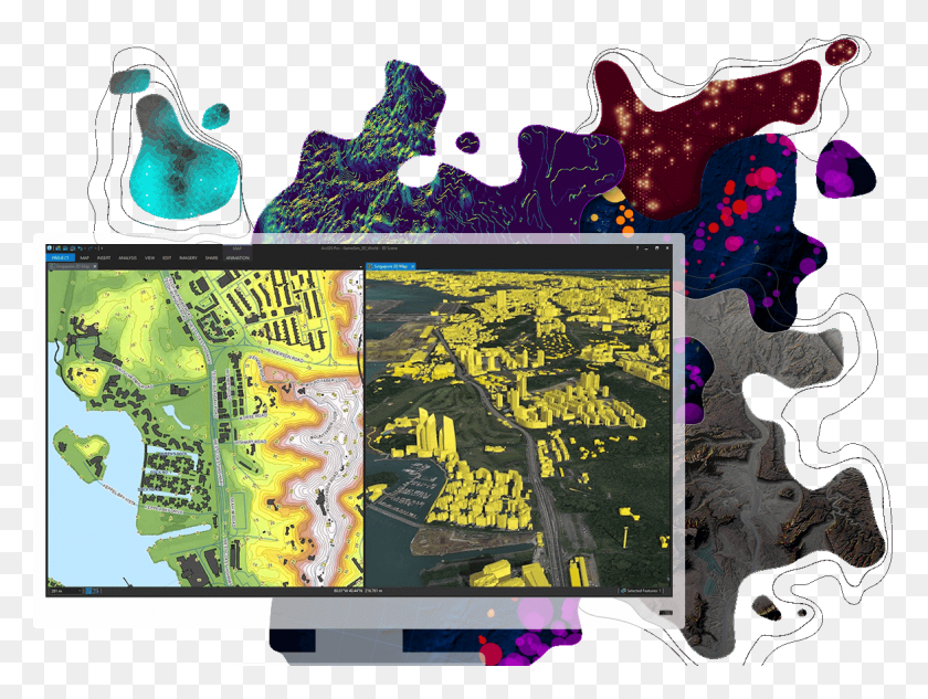 1175x864 Arcgis, Monitor, Screen, Electronics HD PNG Download