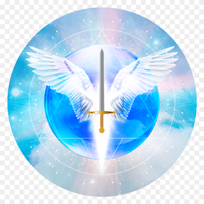 1050x1050 Archangel Michael Circle, Angel, Bird HD PNG Download