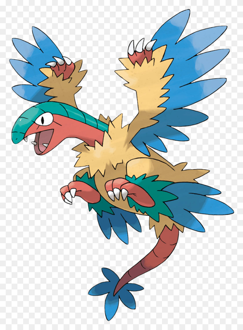 866x1200 Descargar Png / Archeops Pokemon Archeops, Dragón Hd Png