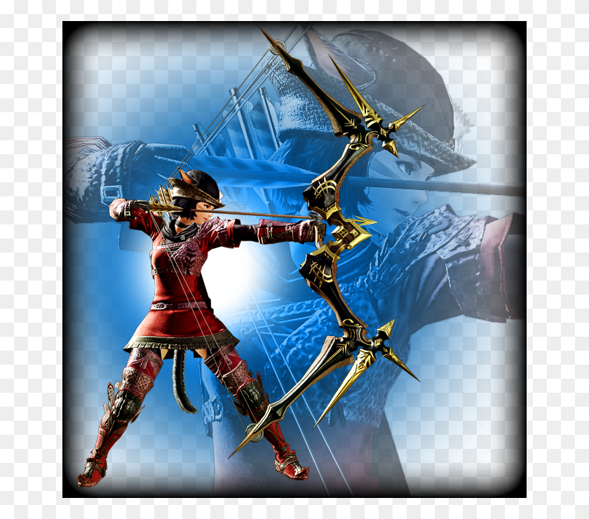 662x680 Archer Final Fantasy Xiv Bard Bow, Archery, Sport, Person HD PNG Download